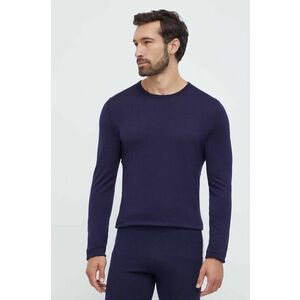 Icebreaker longsleeve funcțional Merino 260 Tech culoarea albastru marin imagine
