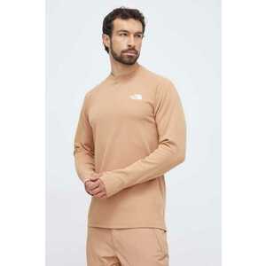 The North Face longsleeve funcțional Dragline culoarea maro imagine