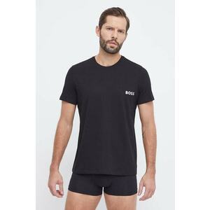 BOSS tricou barbati, culoarea negru imagine