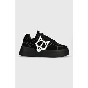 Naked Wolfe sneakers din piele intoarsă Kosa culoarea negru imagine