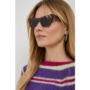 Burberry ochelari de soare femei, culoarea violet imagine