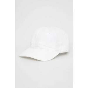Lacoste caciula de bumbac pentru copii culoarea alb, cu imprimeu imagine