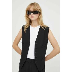 Day Birger et Mikkelsen vesta culoarea negru, un singur rand de nasturi imagine