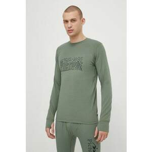 Picture longsleeve funcțional Nangha culoarea verde imagine