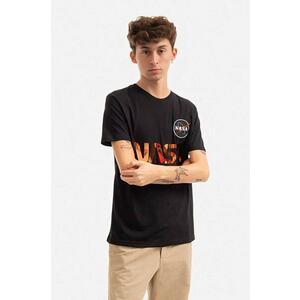 Alpha Industries tricou din bumbac culoarea negru, cu imprimeu 178501.209-black imagine