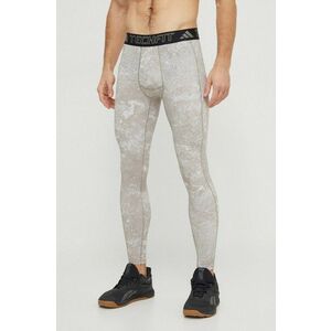 adidas Performance colanți de antrenament Techfit culoarea verde, cu model IR8225 imagine