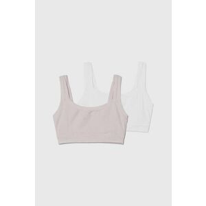 United Colors of Benetton sutien fete 2-pack culoarea alb imagine