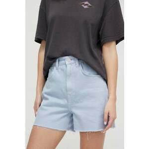 Tommy Jeans pantaloni scurți femei, uni, high waist DW0DW17779 imagine