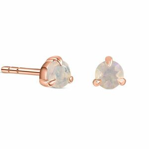 Cercei din argint Rose Gold Opal Stud imagine