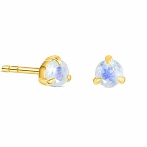 Cercei din argint Golden Moonstone Stud imagine