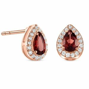 Cercei din argint Rose Gold Drop Garner imagine