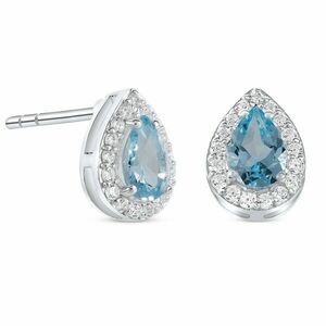 Cercei din argint Silver Drop Blue Topaz imagine