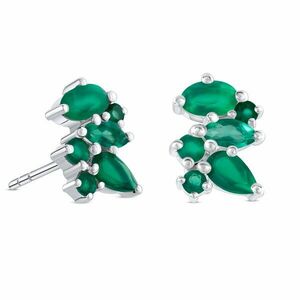 Cercei din argint Silver Mystic Green Onix imagine