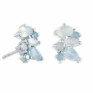 Cercei din argint Silver Mystic Aquamarine imagine