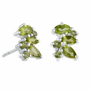 Cercei din argint Silver Mystic Peridot imagine