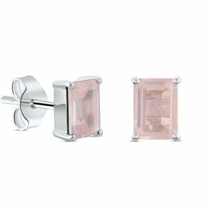 Cercei din argint Silver Rectangle Quartz Elegance imagine