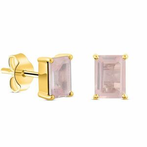 Cercei din argint Golden Rectangle Quartz Elegance imagine