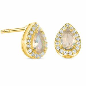 Cercei din argint Golden Drop Opal imagine