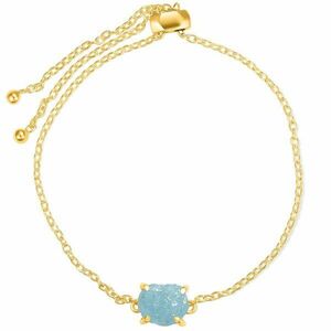 Bratara din argint Golden Piece of Aquamarine imagine