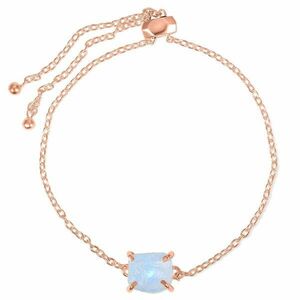 Bratara din argint Rose Gold Piece of Moonstone imagine