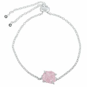 Bratara din argint Silver Piece of Rose Quartz imagine