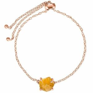 Bratara din argint Rose Gold Piece of Citrin imagine