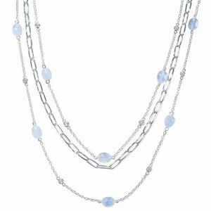 Colier din argint Silver Moonstone Pieces imagine