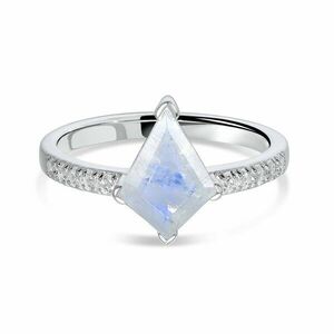 Inel din argint Silver Rhombus Moonstone imagine