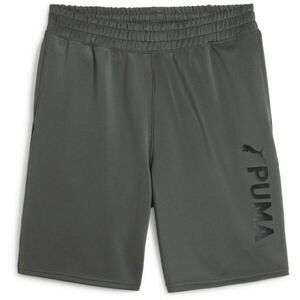 Puma FIT 8" DOUBLE KNIT GRAPHIC SHORT Pantaloni scurți pentru bărbați, gri închis, mărime imagine