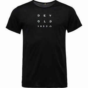 Devold ACTIVE "1853" TEE Tricou bărbați, negru, mărime imagine