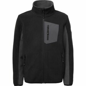 Lewro ONEY Hanorac fleece copii, negru, mărime 140-146 imagine