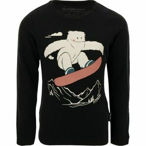 ALPINE PRO CREWO Tricou copii, negru, mărime 140-146 imagine