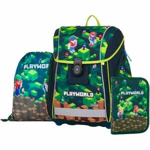 Oxybag LIGHT PLAYWORLD Set școlar, verde închis, mărime imagine