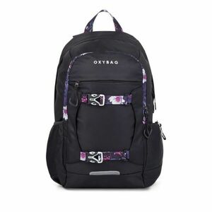 Oxybag ZERO FLOWERS Rucsac pentru studenți, negru, mărime imagine