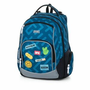 Oxybag STICKERS Rucsac școlar, albastru, mărime imagine