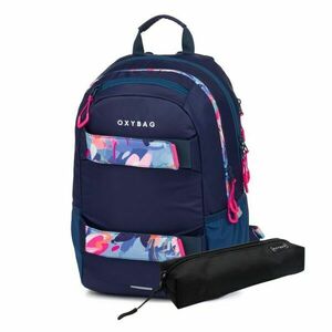 Oxybag ETUE SPORT FLOWERS Rucsac pentru studenți, albastru închis, mărime imagine