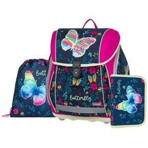 Oxybag BUTTERFLY 2 Rucsac școlar, albastru închis, mărime imagine