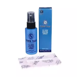 Kit de curățare argint - spray cu perie și cârpă de curățat argintul imagine