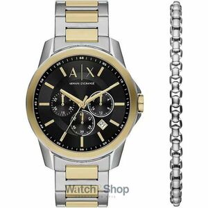 Ceas Armani Exchange A|X BANKS Special Pack + Bracelet AX7148SET imagine