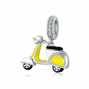 Talisman din argint Yellow Motor Scooter imagine