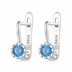 Cercei din argint Blue Crystal imagine