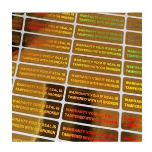 Etichete Autoadezive Holografice pentru Securizare Sigilare Autentificare 35 x 10 mm, auriu imagine