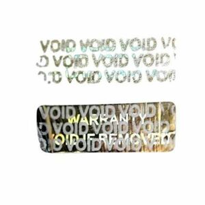 Etichete Autoadezive Holografice pentru Securizare Sigilare Autentificare 30 x 10 mm, argintiu imagine
