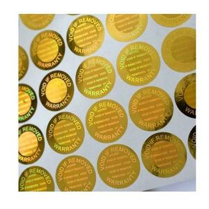 Etichete Autoadezive Holografice pentru Securizare Sigilare Autentificare 20 x 20 mm, auriu, 100 buc imagine