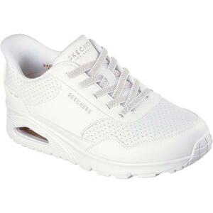 Pantofi sport femei Skechers Uno - Banksia Luxe 177118-WHT, 40, Alb imagine