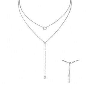 Colier din argint 925 cu dublu lănțișor, model Double Charm, 4, 4g imagine