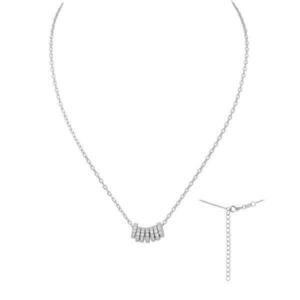 Colier din argint 925 cu dublu lantisor, model Silver Circle, 3.2 g imagine