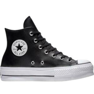 Tenisi femei Converse Chuck Taylor All Star Lift Leather High Top 561675C, 38, Negru imagine