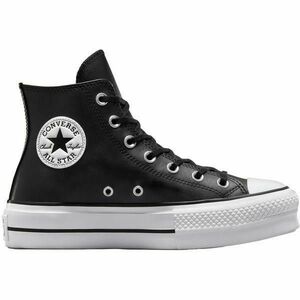 Tenisi cu platforma femei Converse Chuck Taylor All Star Lift Leather High Top 561675C, 42, Negru imagine