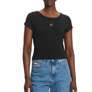 Tricou Calvin Klein A- WOVEN LABEL 2X2 RIB BABYTEE imagine